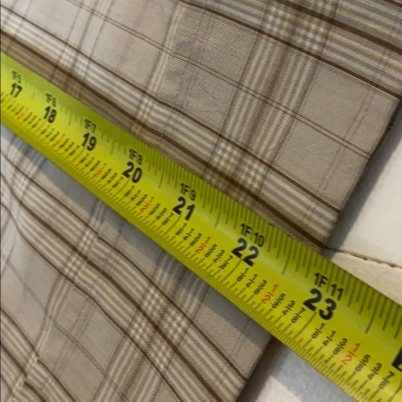 Plaid Cropped Capri Pants Size 5 Khaki - Picture 8 of 8